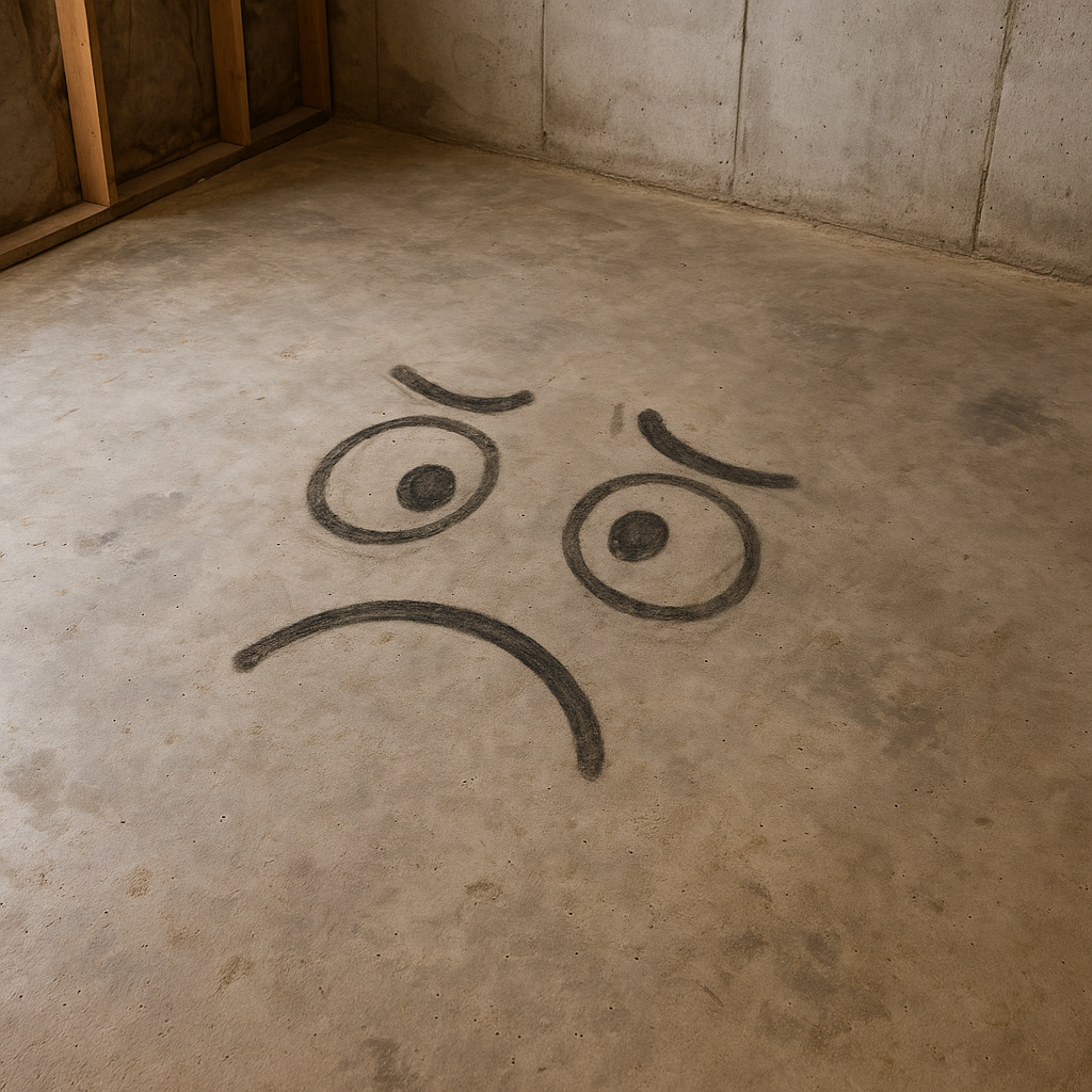 Unfinished Basement Floor